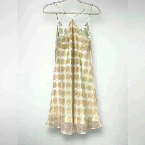 Womens Sensara Slip Dress Size Medium Polka Dot Adjustable Straps NEW - Picture 3 of 8